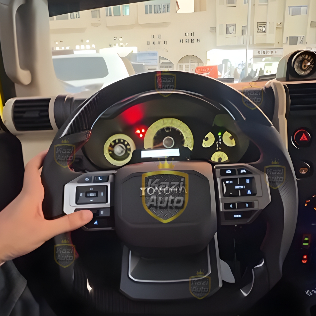 Kazi Auto Toyota FJ Cruiser 2008–2023 Steering Wheel Upgrade Kit | Conversion to Prado 2025 Style | Full Premium Steering Kit