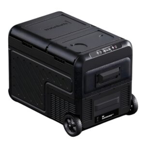 WOLFBOX 12V Car Refrigerator, (35L,45L,55L) Dual Zone Car Fridge, Portable Freezer(-8℉~68℉) with 1224V DC 100240V AC, APP Control Electric Cooler for Car, RV, Camping, Travel and Home Use