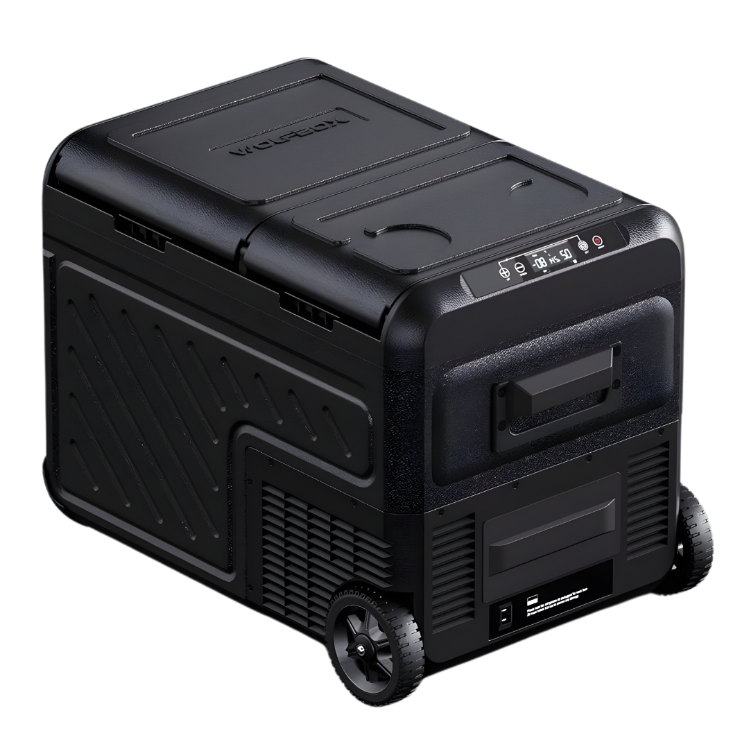 WOLFBOX 12V Car Refrigerator, (35L,45L,55L) Dual Zone Car Fridge, Portable Freezer(-8℉~68℉) with 1224V DC 100240V AC, APP Control Electric Cooler for Car, RV, Camping, Travel and Home Use